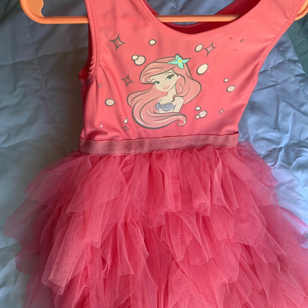Disney Ariel pink/coral tulle dress